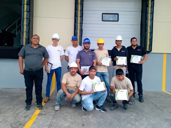 Participantes certificados en sitio